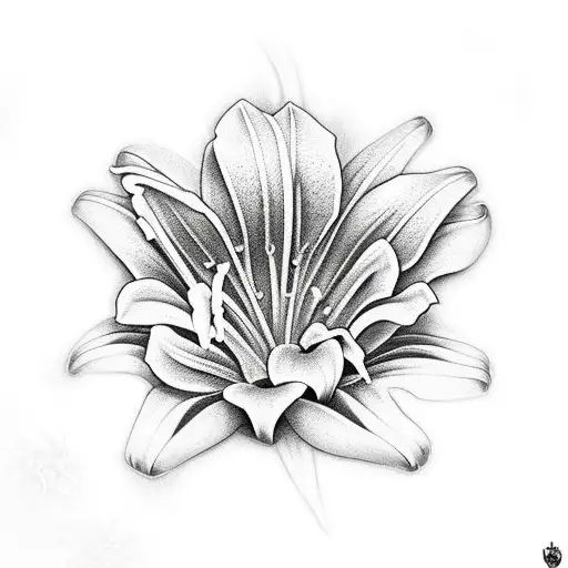 Lilys With Webs And Spider