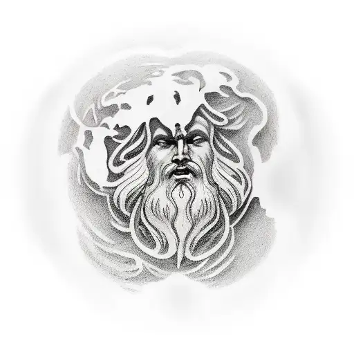 Greek God Atlas Holding Up Earth