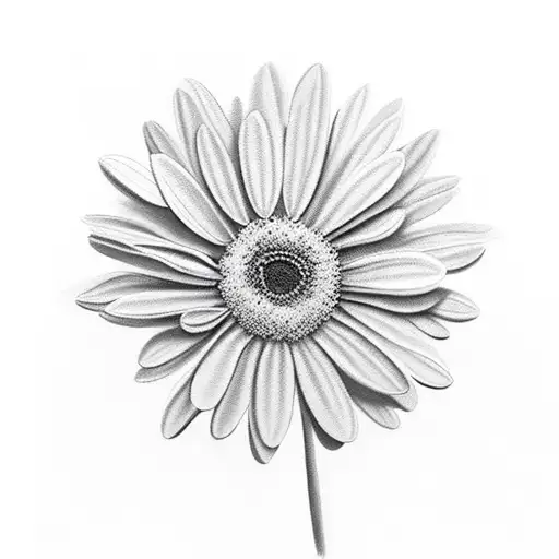 Creme Color Car Wrapped In Daisy Flowers