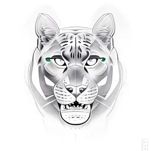 Panther Walking With A Evil Look