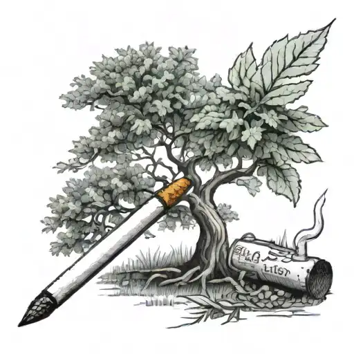 A Cigarette And A Tree