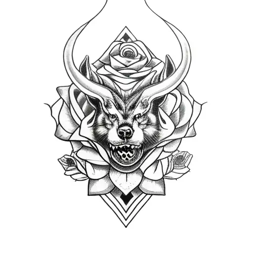 Norse Pagan With Roses