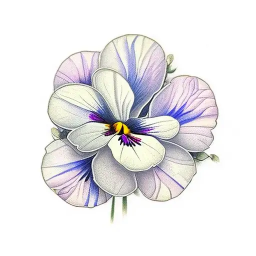 A Bouquet Of Flowers Pansy Forget Me Not Poppy Daisy Flower In Patel Colour