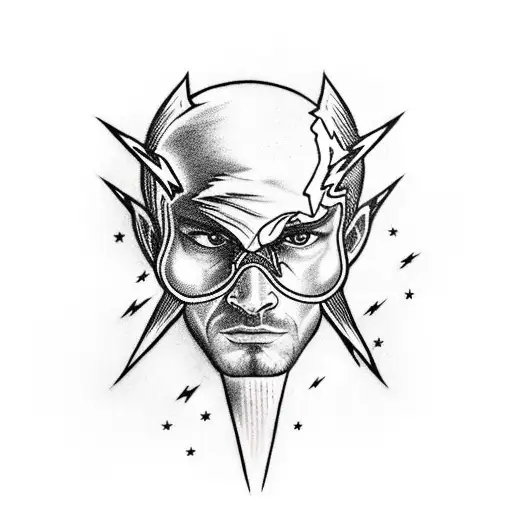 Guy Holding Lightning Bolt