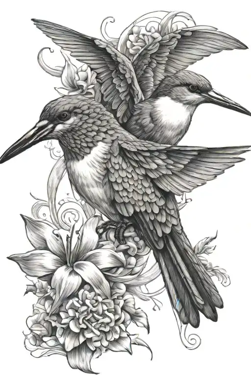 Hummingbird And Pelican