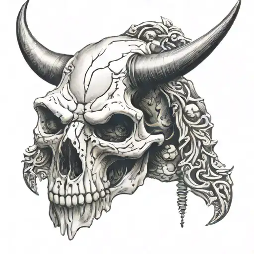 Skull Bull Skull