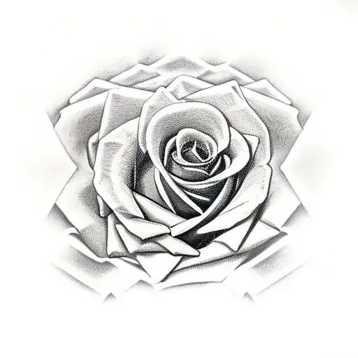 Roses With Negative Zia Symbol In The Middle