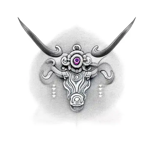 Ornate Taurus Symbol