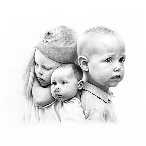 Portrait With Two Kids