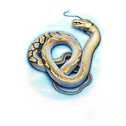 Sand From Broken Hour Glass Becoming A Snake