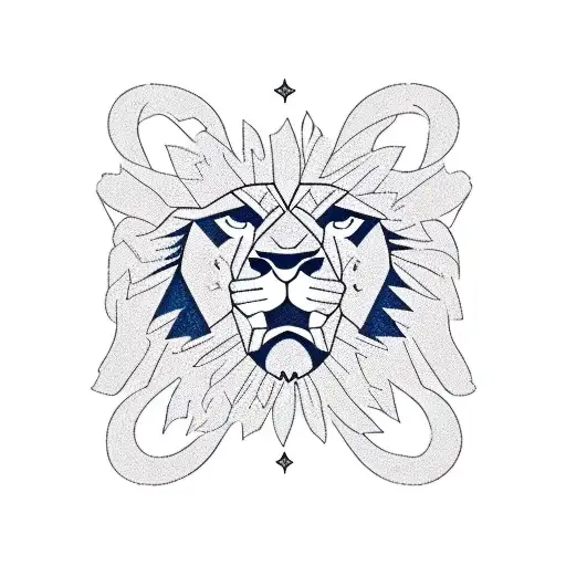 A Lion And Eagle Intertwined In A Dynamic Composition Symbolizing Strength And Freedom