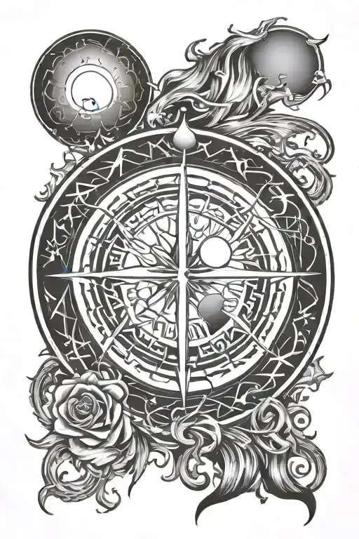 Godsmack Symbol With Sun And Moon Kissing Within The Circle