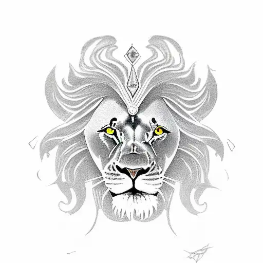 Lion With The Eye Of Horus