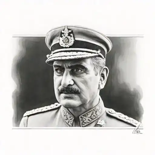 Reza Shah Pahlavi Portrait