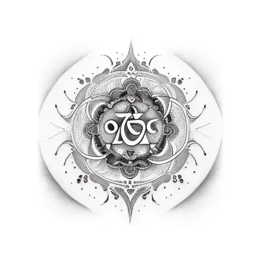 Arm Band Of A Quote Locking With Om