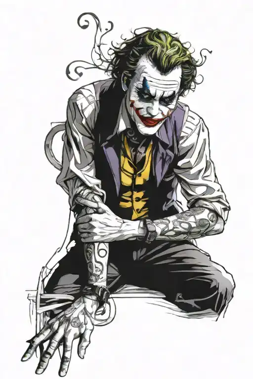 Joker Tatto Forearm