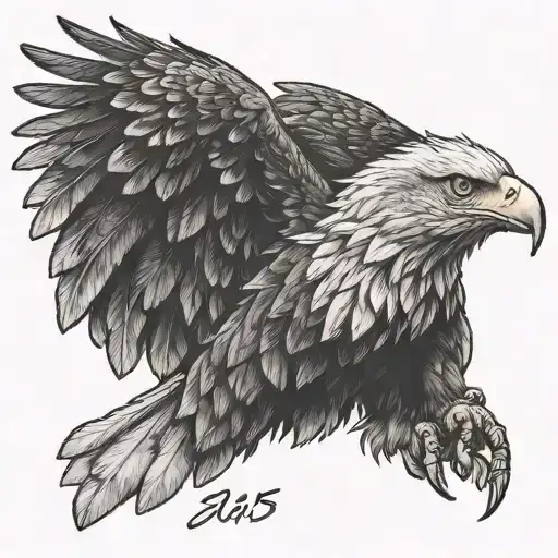 Eagle And Number 13