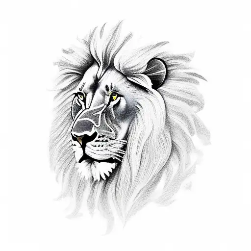 Lion Coming Out Of The Ashes