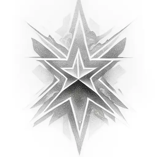 Mountain With Three Stars Above It