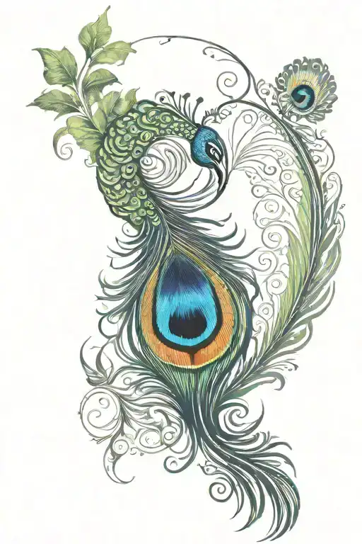 Peacock Feather Tatoo Make It Modern And Cool And Try To Conect It To A Spiritual Aspect