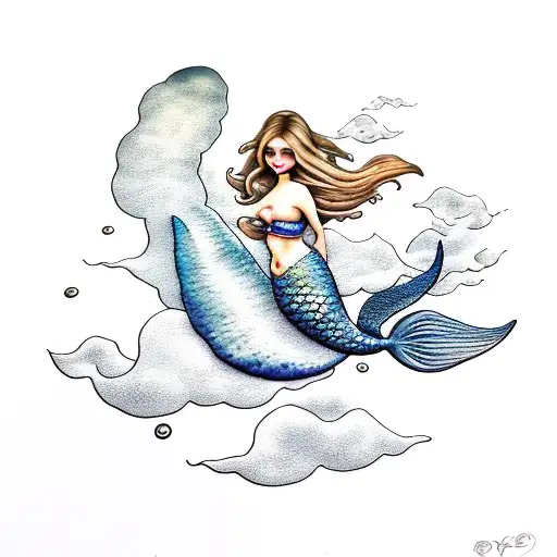 Mermaid On A Cloud