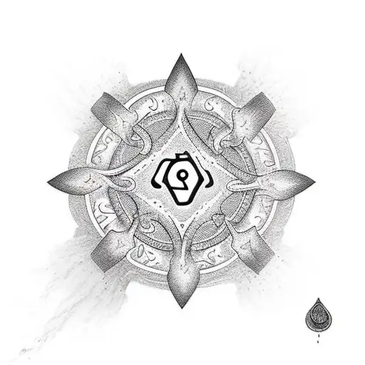 Stepping Stones In A River With The Chakra Symbols Carved Into Them