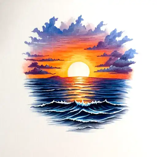 Sunrise And Sunset Background