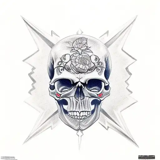 Skull Con Rayos