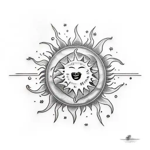 Sun And Moon Figty Beetwen