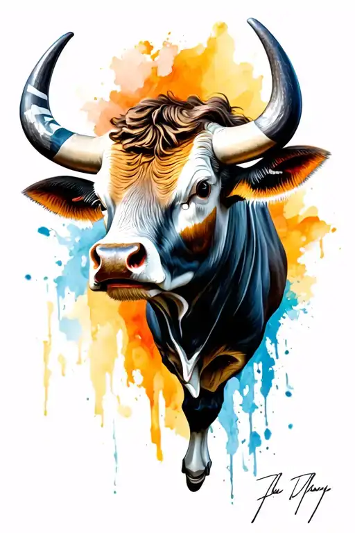 Majestic And Dominant Bull Head