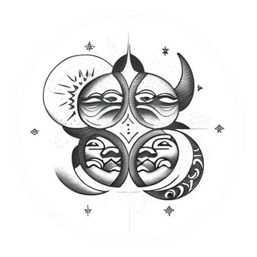 Sun And Moon Figting