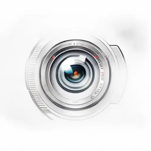 A Camera Shutter Blended With A Mountain Landscape