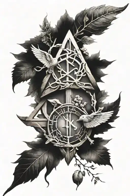 Family Nature With Runes