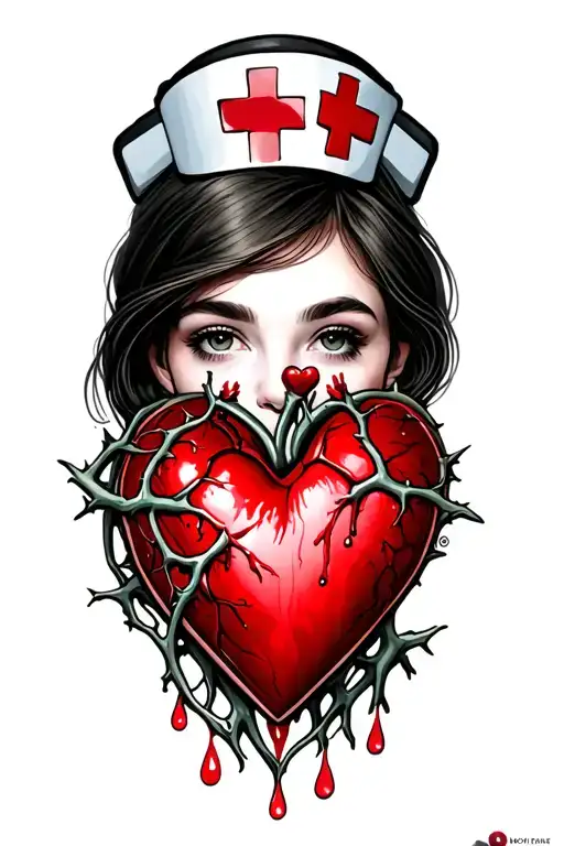 Nurse Week Thorns Honour Tears Love Heart