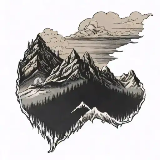 The Mountains With My Intials Cjs And My Brothers Intials Bhs And A Quote About Brother Hood