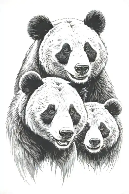 A Two Headed Bear One Is A Panda Head And The Other Is A Grizzly Bear Head