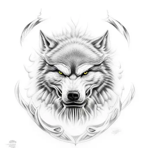 Odin Siendo Devorado Por Fenrir