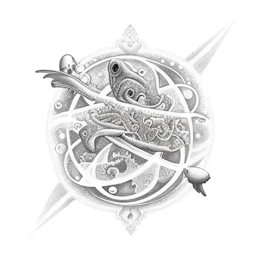 Galaxy With Jungle With Ocean