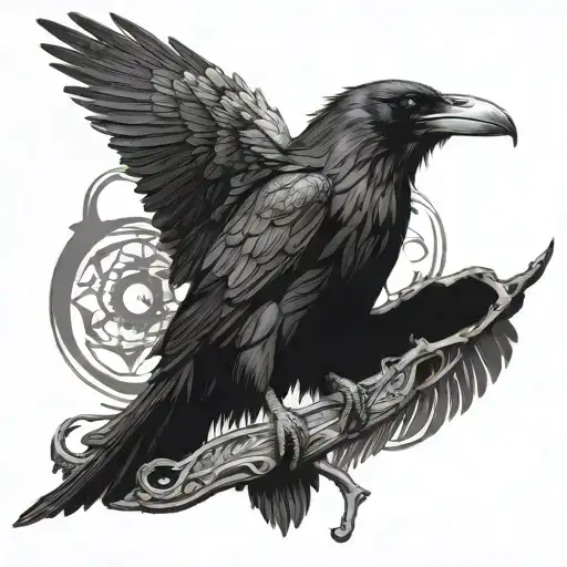 Odins Raven With Eyepatch