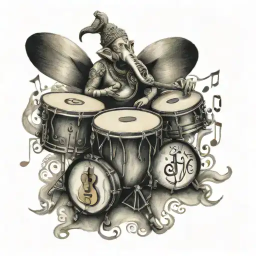 Ganpathi Drums Music Notes
