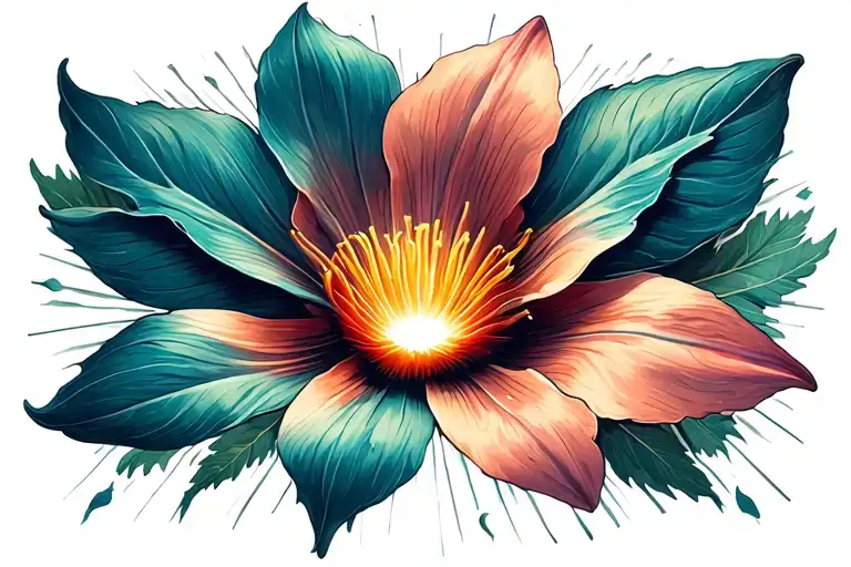 Sun Rays Half Petals