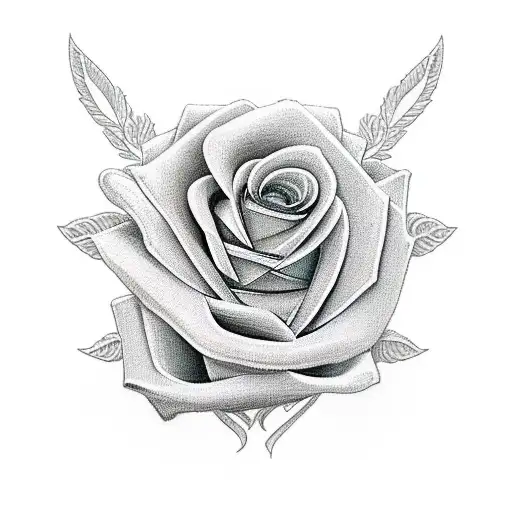 Flowers Cancer Ribbon