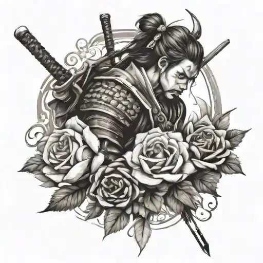 Samurai Roses Surrounding