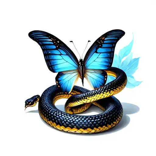 Butterfly Snake Wrapped