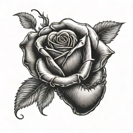 Boxing Glove Leather Rose