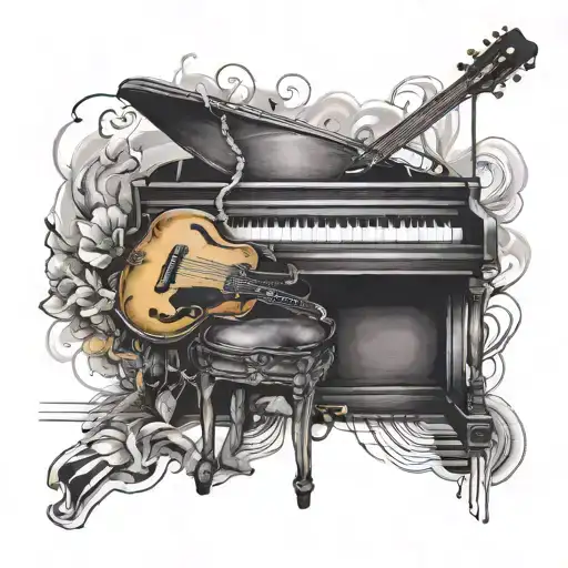Music Dj Piano And Guitar