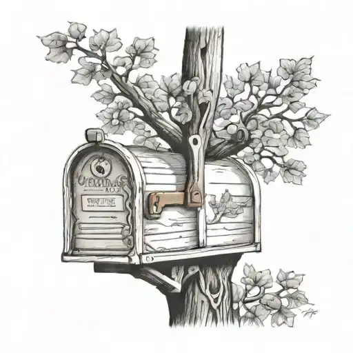 Mailbox With Oak Tree