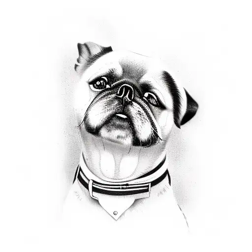 Shitzu Dog With Black Spot Around Eye