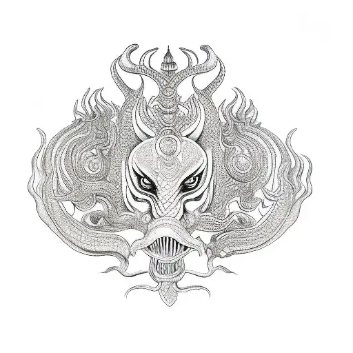 Sri Lankan Naga Raksha Mask With Venom Infused