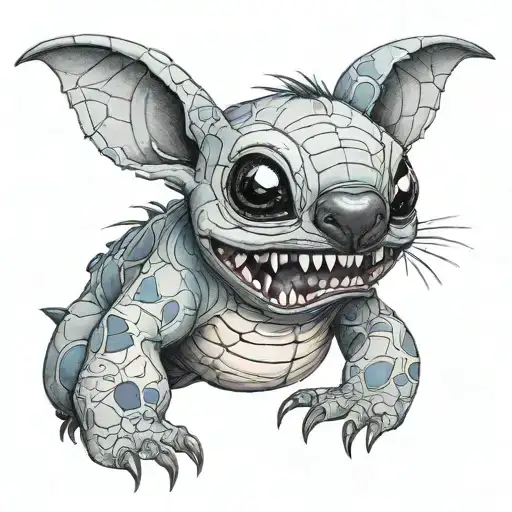 Realistic Stitch Tattoo Halloween